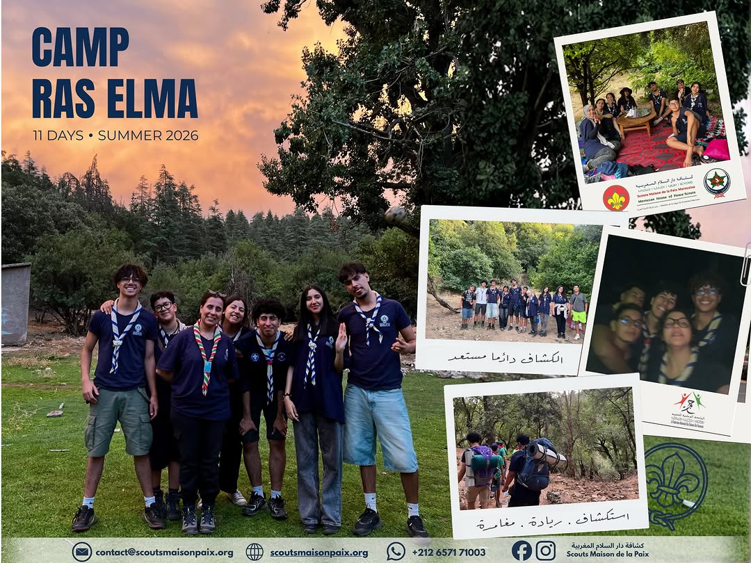 Scouts exploring the forests and mountain paths of Ifrane Province.